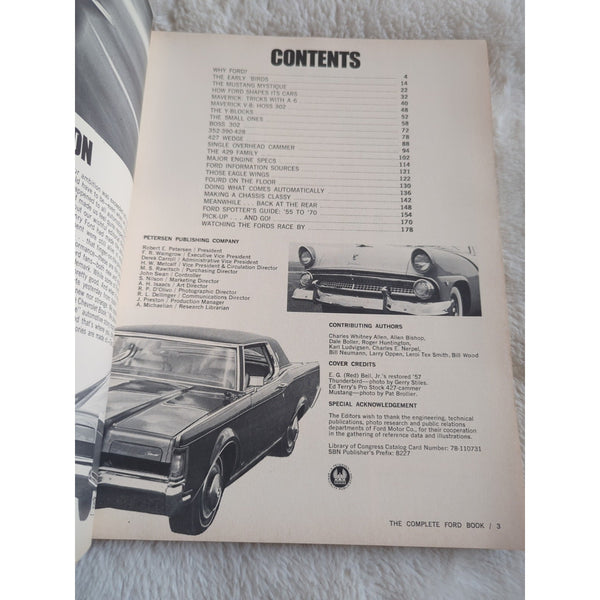 Original Petersen's Complete Ford Book Boss 429 494 CAN-AM engines Holman-Moody