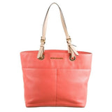 Michael Kors Peachy Pink Pebbled Leather Shoulder Tote Bag Purse Many Pockets