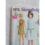 Simplicity Pattern 7673 Mini Dress Vintage 1963 Miss 12 Bust 34 Cut Jiffy Easy
