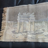 Vintage Milano Italy Wall Hanging Tapestry Table Runner 52 x 18 Machine Woven