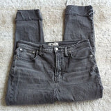 Madewell Grey Distressed High Rise The Perfect Vintage Jean Size 28