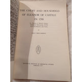 The Court and Household of Eleanor Of Castile John C. Parsons SC 1977 Vtg