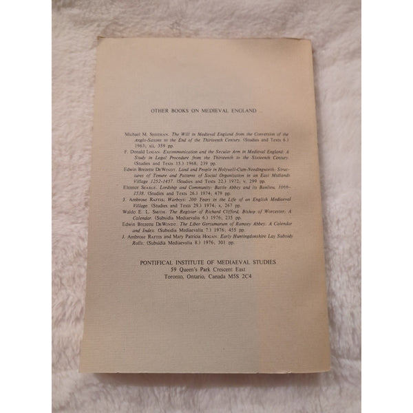 The Court and Household of Eleanor Of Castile John C. Parsons SC 1977 Vtg