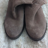 Naughty Monkey Brown Suede Leather Bountry Western Ankle Boots Size 8
