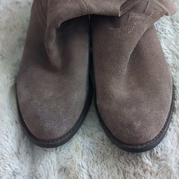 Naughty Monkey Brown Suede Leather Bountry Western Ankle Boots Size 8