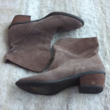 Naughty Monkey Brown Suede Leather Bountry Western Ankle Boots Size 8