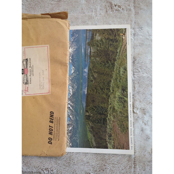 UNION PACIFIC RAILROAD COLOR PHOTO WITH ORIGINAL ENVELOPE 13 x 11 Lot Of 16 Vtg