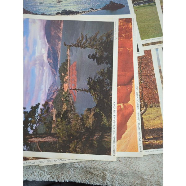 UNION PACIFIC RAILROAD COLOR PHOTO WITH ORIGINAL ENVELOPE 13 x 11 Lot Of 16 Vtg