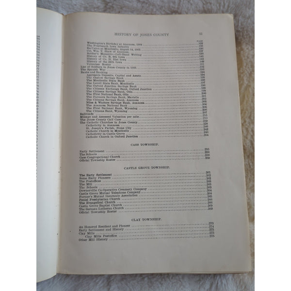 The History of Jones County Iowa Past And Present 2 Volume Set 1910 Rough Cond