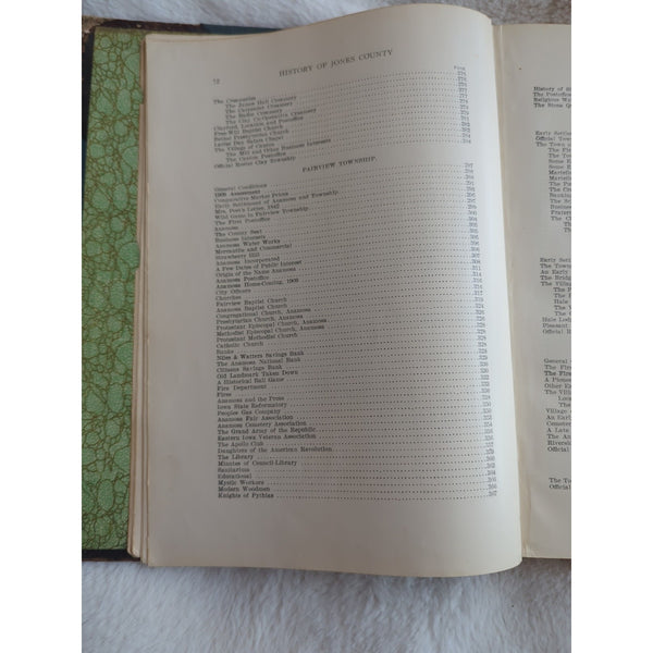 The History of Jones County Iowa Past And Present 2 Volume Set 1910 Rough Cond