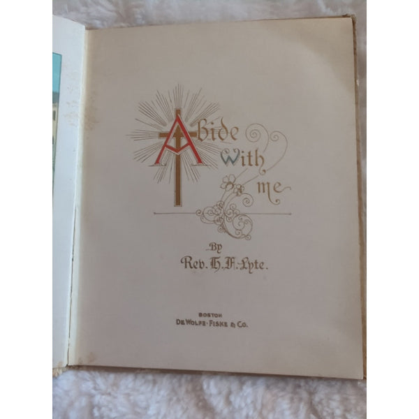 Abide with Me Illustrated Gift Book by Rev H F Lyte Illustrator C. Klein 1916