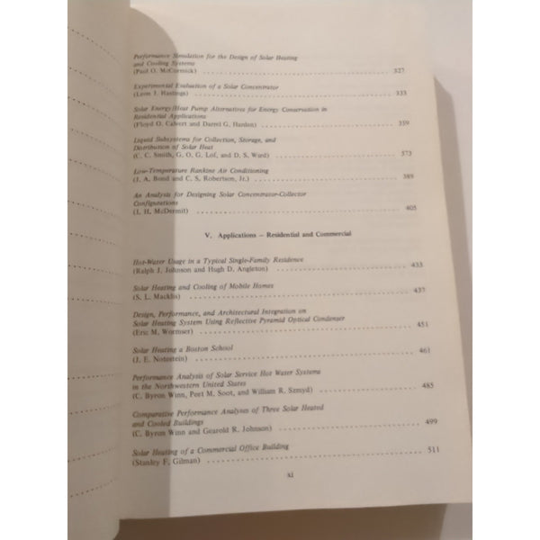 Application Of Solar Energy Wu Christensen Head Whitacre HC 1975 Vtg UAH Press