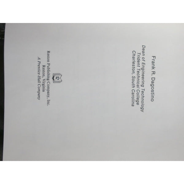 Residential Construction Handbook Hardcover Frank R. Dagostino Reston 1983