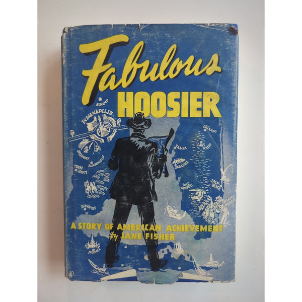 Fabulous Hoosier Jane Fisher HC DJ 1st Edition 1st Print Vtg 1947 Carl Graham