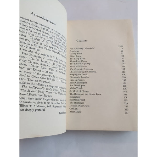 Fabulous Hoosier Jane Fisher HC DJ 1st Edition 1st Print Vtg 1947 Carl Graham