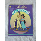 Complete & Unused 1992 DISNEY'S ALADDIN PAPER DOLL BOOK Jasmine Genie Abu SC Vtg