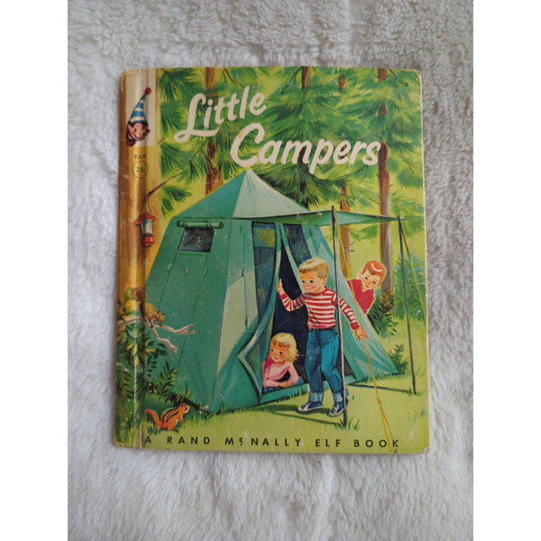 Vtg Children’s Rand McNally Elf Book LITTLE CAMPERS by Mabel Watts HC 1963 8439