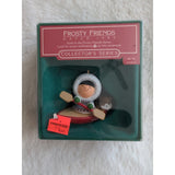 Frosty Friends 1985 Canoeing Eskimo Hallmark Collector Series #6 Ornament