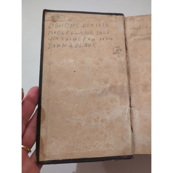 Class Book of Botany 2 Parts 1851 Alphonso Wood HC Antique Rough Condition