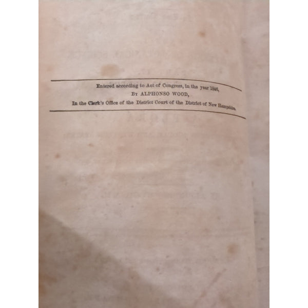 Class Book of Botany 2 Parts 1851 Alphonso Wood HC Antique Rough Condition