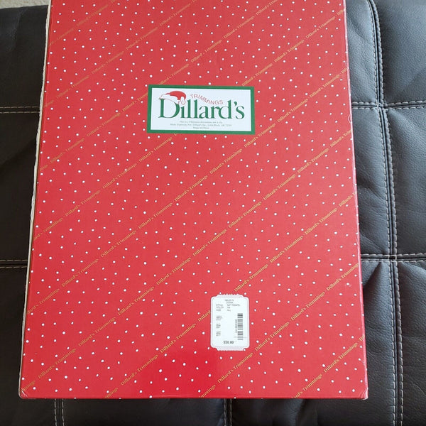 Dillard's Trimmings Red Christmas Angel Tree Or Table Topper Bouquet Flowers 21”