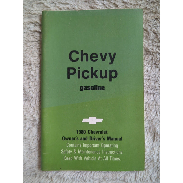 1980 Chevrolet Truck Owners Manual User Guide Reference Operator Book Fuses OEM