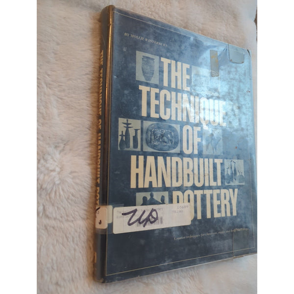 The Technique of Handbuilt Pottery Guide Book Mollie Winterburn HC DJ 1966 Vtg