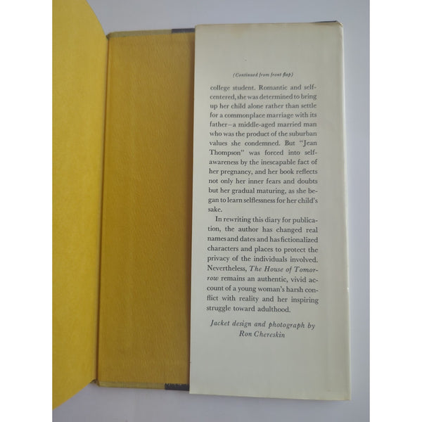 The House of Tomorrow by Jean Thompson 1967 HC DJ Vtg First Ed 1st Ed Harper Row
