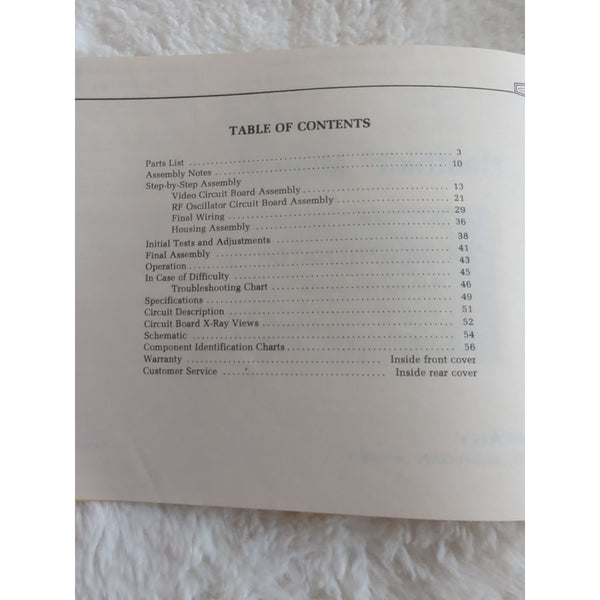 Heathkit Model IG-5240 Color Generator Instruction Manual 595-1875-1