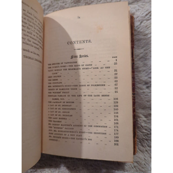 1866 Ingoldsby Legends Ghost Stories Occult Leech Tenniel Cruikshank ART