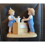 1999 Denim Days Porcelain HOMCO Figurine #15351-99 "Fresh Lemonade"