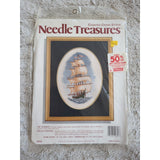 Vtg Needle Treasures The Voyager Ship Counted Cross Stitch Kit  #02656 Complete