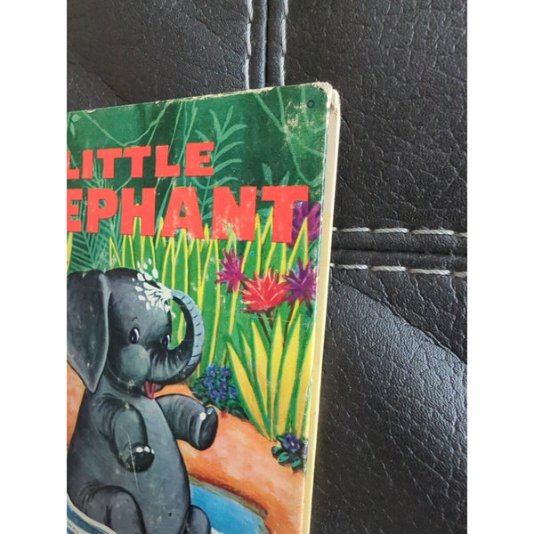 A Rand McNally Junior Elf Book Little Elephant Kids Hardcover 1959 First Edition