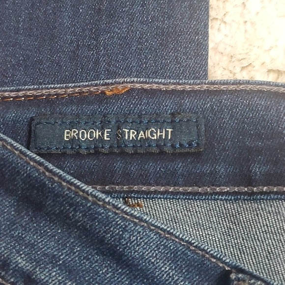 Lucky Brand Brooke Mid Rise Straight Premium Italian Stretch Blue Jean Size 0