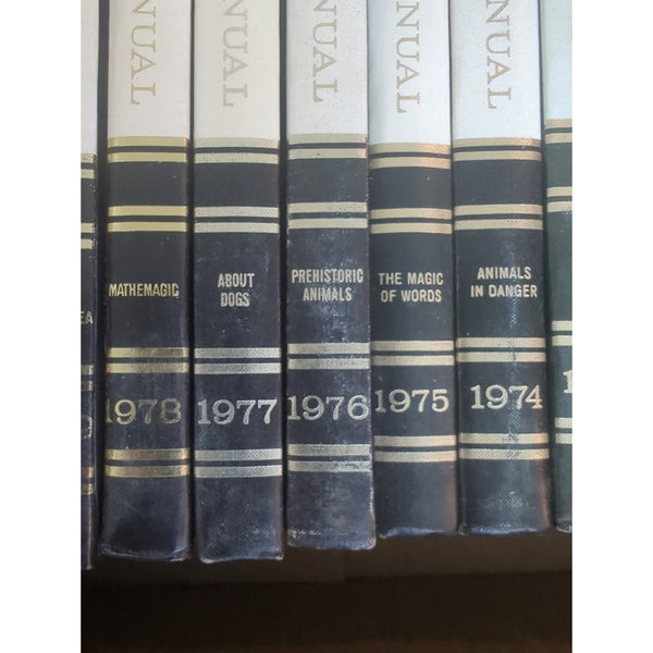 Vintage Hardcover Childcraft Annuals Books 1965 Through 1984 Lot Of 19 Volumes