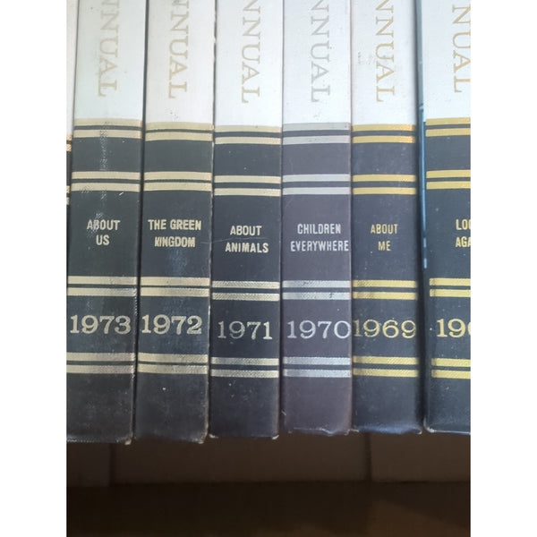 Vintage Hardcover Childcraft Annuals Books 1965 Through 1984 Lot Of 19 Volumes
