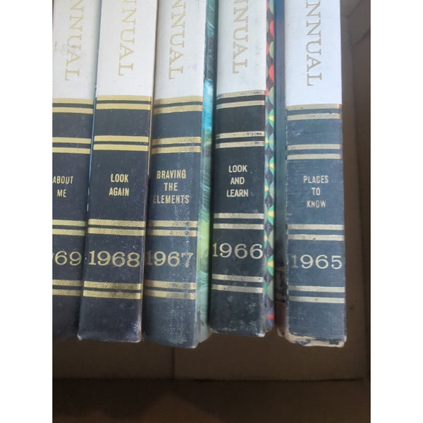 Vintage Hardcover Childcraft Annuals Books 1965 Through 1984 Lot Of 19 Volumes