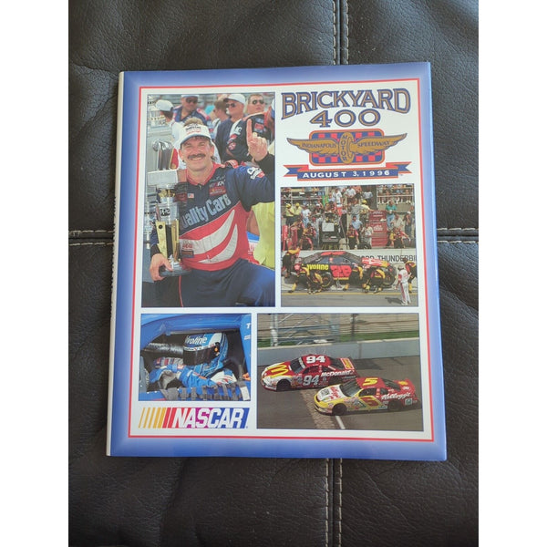 Brickyard 400 1996 Race Commemorative Book Aug 3 1996 NASCAR Indy Speedway HC/DJ