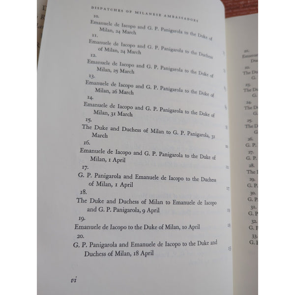 Dispatches with Related Docs of Milanese Ambassadors 1970 3 VOLS Paul M Kendall