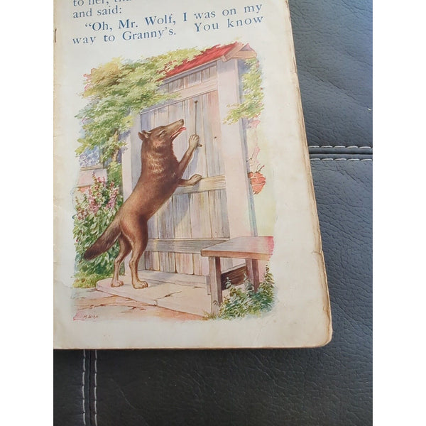 1919 LITTLE RED RIDING-HOOD by the SAALFIELD Publishing Co.Akron Ohio Softcover