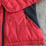 Columbia Women's Red and Grey Medium Weight Packable Puffer Coat Jacket Size S