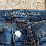 American Eagle Super Stretch Mid Rise Jegging Blue Jeans Size 2L