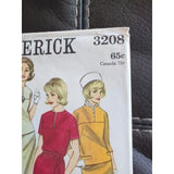 3208 BUTTERICK c.1960's Slit Yoke DRESS TOP SKIRT Sewing Pattern Size 16 UC