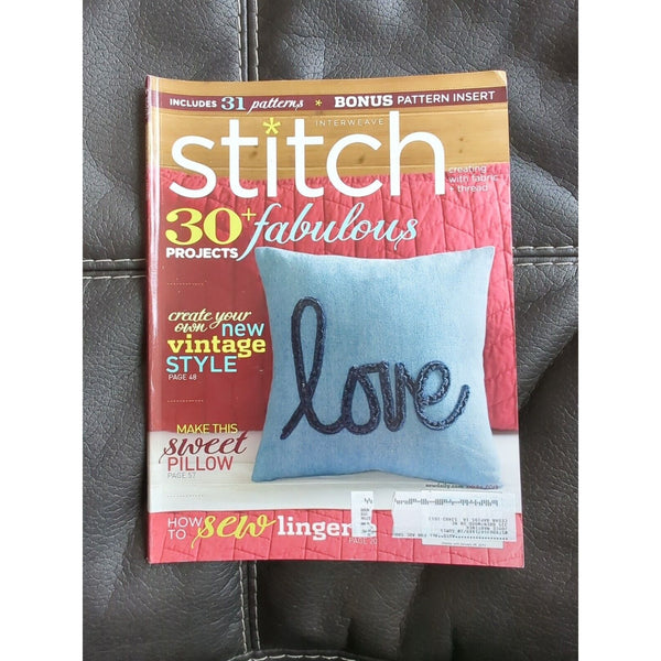 30 Fabulous Projects Sweet Pillow Winter 2014 INTERWEAVE STITCH Magazine