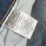 Current Elliot Distressed Mid Rise The Fling Boyfriend Crop Blue Jeans Size 28