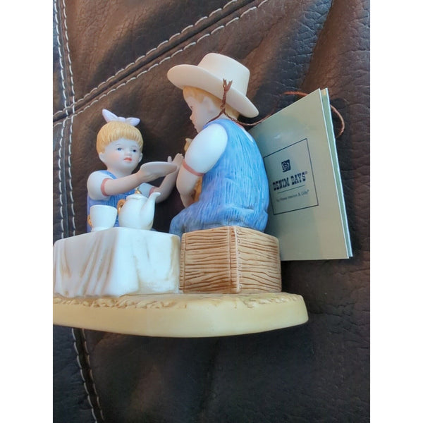 2004 Denim Days Porcelain HOMCO Figurine "Debbie's Afternoon Tea"  #14040