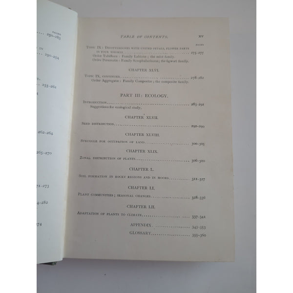 Lessons In Botany George Francis Atkinson 1900 First Edition HC Vtg Ex Library