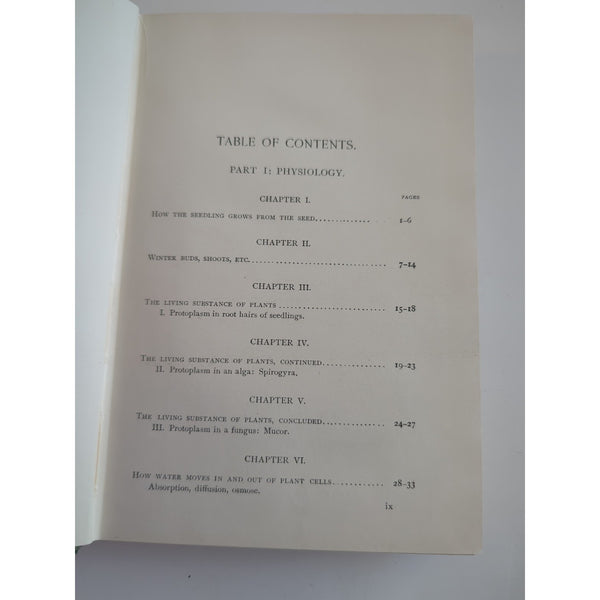 Lessons In Botany George Francis Atkinson 1900 First Edition HC Vtg Ex Library