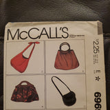 1979 Vintage McCall's Sewing Pattern 6969 Misses' 4 Bags & 3 Belts Cut