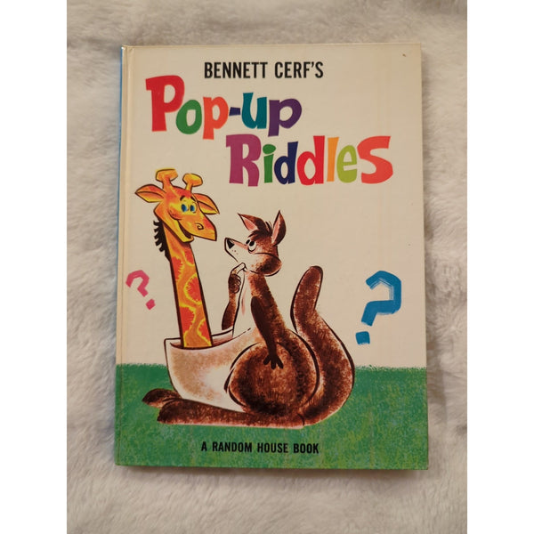 Vtg Bennett Cerf's PopUp Riddles Children's Book A Random House Book 1967 HC Vtg